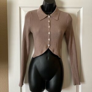 Forever 21 long sleeve button down sweater